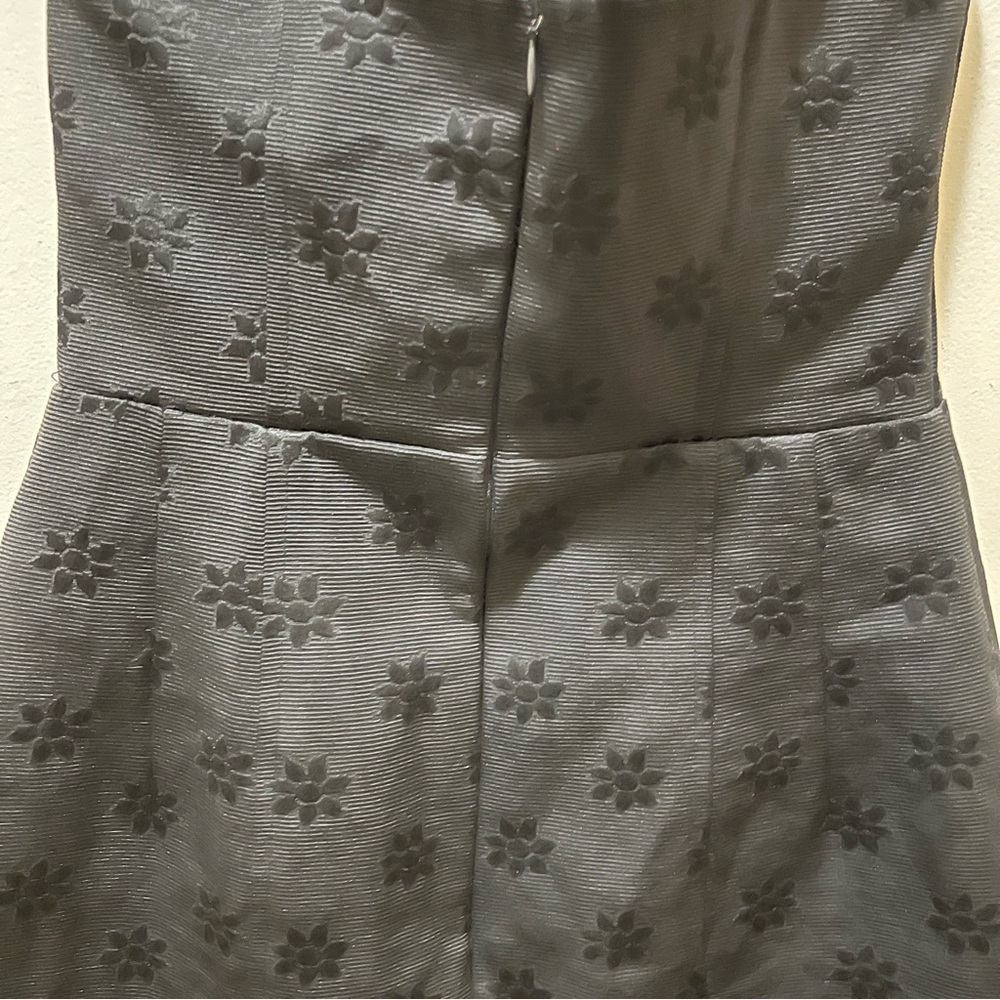 Nanette Lepore vintage Black Floral Jacquard Lace-Up Corset Mini Dress Size 2 - Picture 10 of 14